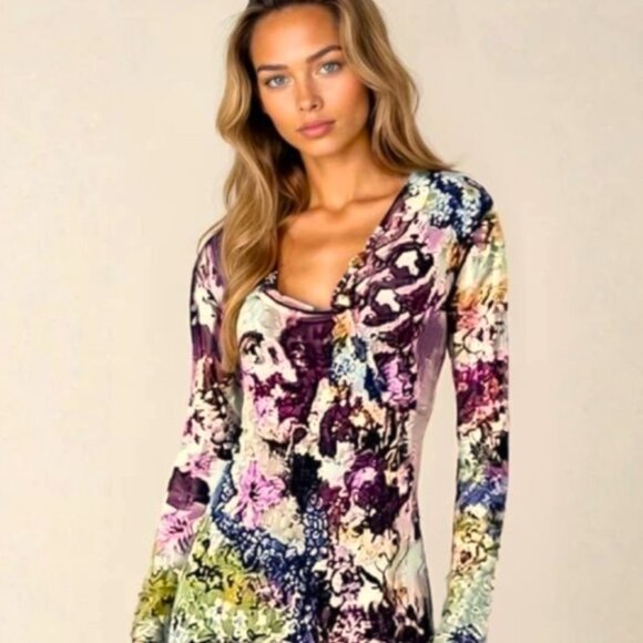 Jean Paul Gaultier Vintage 1998 Frida Kahlo Mesh Midi Dress RARE - Picture 10 of 15